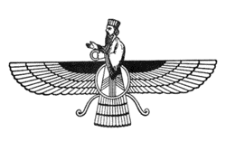 Faravahar is een bekend symbool van het zoroastrisme